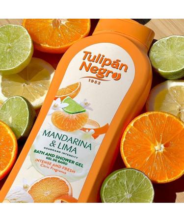 Tulipe noire Gel douche Mandarine et Citron vert 650 ml hydratation profonde avec parfum d'agrumes intense fra cheur longue dur e soin quotidien revitalisant pour tous les types de peau - Buy Online on GoSupps.com