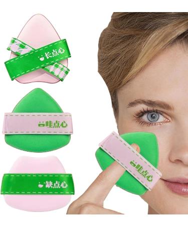Face Powder Puff | High-Density and Flexible Blender Sponge 3 Cosmetic Foundation Applicator Soft Triangle Face Puff For Wet And Dry Use Beauty Makeup Tools - Buy Online on GoSupps.com