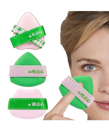 Beauty Blenders -High-Density and Flexible Blender Sponge with Grip | Make up Sponges 3 Cosmetic Foundation Applicator Soft Triangle Face Puff for Wet and Dry Use Beauty Makeup Tools