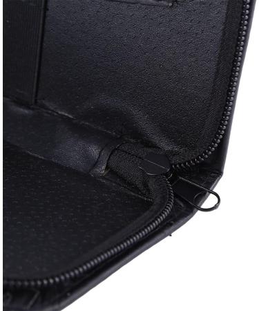 PU Leather Zipper Hairdressing Scissors Pouch Box Lightweight Black Tool Bag for Beginners Hairdressers and Barbers - Buy Online on GoSupps.com
