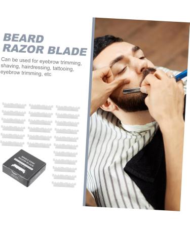 FRCOLOR 400 Pcs Razor Blade Face Razor - Stainless Steel Manual Shaving Cutter for Barbershop & Home Use - Buy Online on GoSupps.com
