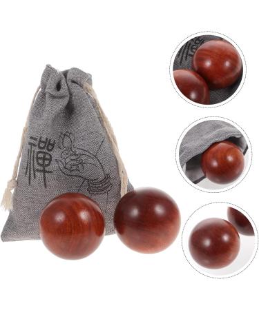 Fomiyes Handball Set Small Wooden Massage Balls for Hand Therapy & Tinkering | International Shipping Available - Buy Online on GoSupps.com