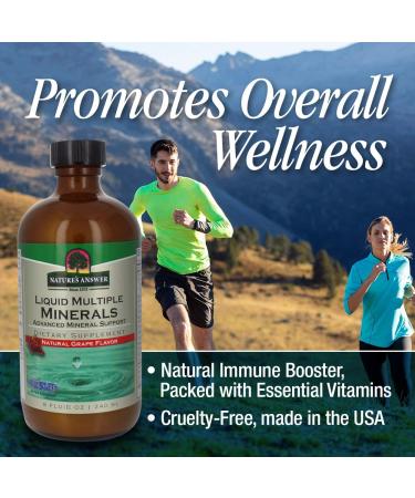 Nature's Answer Liquid Multiple Minerals - 8 oz | Essential Minerals for Health - Buy Online on GoSupps.com