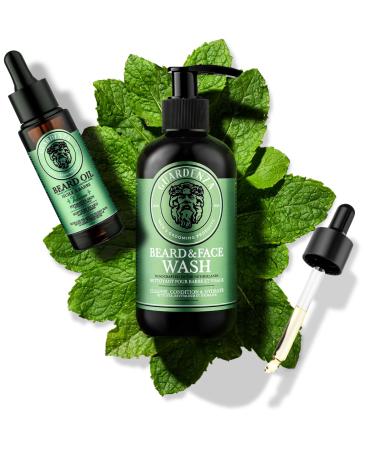 Guardenza Beard Starter Kit | Premium Beard Oil Wash & Brush for a Perfect Beard - Buy Online on GoSupps.com