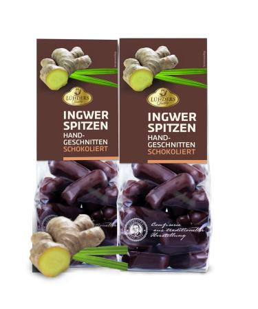 L hders Ginger Tips in Dark Chocolate | Set of 2 (2x150g) - Gourmet Treats for International Shipping - Buy Online on GoSupps.com