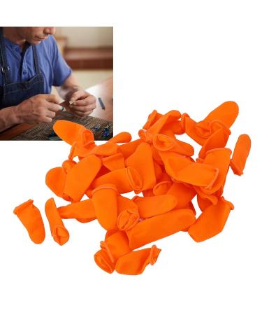 ASHATA Finger Cots - Disposable Latex Finger Protectors Large Non-Slip Wear-Resistant Covers 100 Pcs (2.6 x 0.8in) for Safe & Comfortable Use - International Shipping Available - Buy Online on GoSupps.com