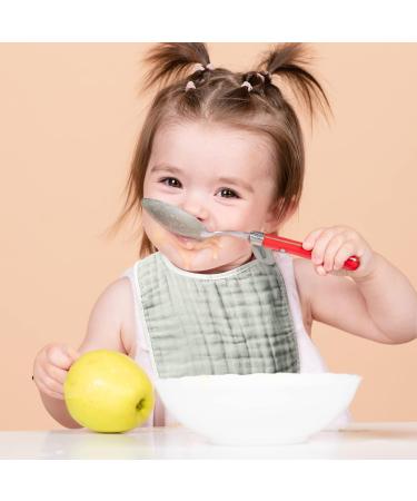 GROBRO7 6Pcs Baby Cotton Gauze Bib Set for Unisex Newborns - Adjustable Snap Burp Cloths for Boys and Girls (0-36 Months) - Buy Online on GoSupps.com