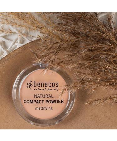 Benecos Natural Beauty Compact Powder - Vegan Pressed Matting Powder - Porcelain 9g (Pack of 2) - International Shipping Available - Buy Online on GoSupps.com