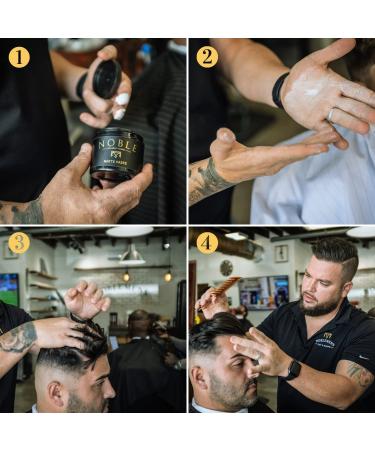 Noble By Greg Young Matte Hair Paste for Men - Strong Hold, Flexible & Long-Lasting Sculpting | No Flakes | All Hair Types | 3.4 oz - Buy Online on GoSupps.com