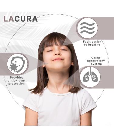 LaCura 4Kids Breath Ease & Coughing Relief - 100% Pure Therapeutic Grade Organic Essential Oil Blend - Natural Cough Syrup for Children - Soothes & Supports Healthy Breathing - 4 oz - Buy Online on GoSupps.com