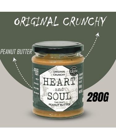 Heart & Soul Nut Butter Jar Pick N Mix - Choose From 3 Flavours |Craft Peanut Butter - Original Crunchy Original Smooth Craft Peanut Butter - Extra Roast - Pack of 2 X 280g 280 g (Pack of 2) - Buy Online on GoSupps.com
