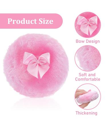 Buy Sibba 4Pcs Large Fluffy Powder Puff - 3.5 Inch Ultra Soft Washable & Reusable Makeup Tools for Face & Body | International Shipping Available - Buy Online on GoSupps.com