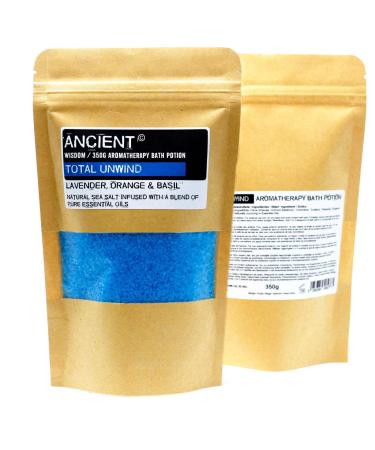 A & W Aromatherapy Bath Potion in Kraft Bag 350g - Total Unwind
