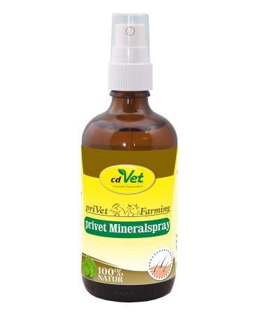 CDVet natural products Private mineral spray 100 ml - goat pig beef - care product - itchy + scaly + dry skin - lackless fur - parasite infestation - maintains + calms the skin - gloss