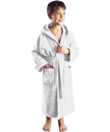 Arus Children's Hooded Bathrobe - 100% Cotton Terry Eco-Tex Certified Long & Soft for Boys & Girls - Wide Color Selection - Buy Online on GoSupps.com