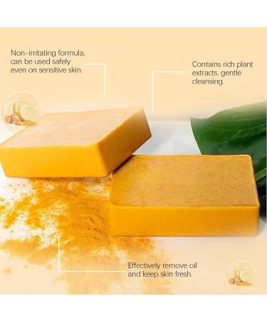 Kojic Acid & Turmeric Soap Kojic Acid Soap Natural Lemon Soap Bar Tumeric Soap Acne Dark Spots Hyperpigmentation & Smooth Skin Lemon Brightening Soap Deep Cleansing Refreshing Moisturizing 1 - Buy Online on GoSupps.com