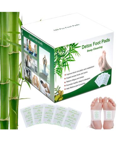 Detoxification plaster feet - 100 pieces detox foot pavement natural detoxification foot pavement deep cleansing foot pads foot care pads with adhesive films for stress relief deep sleep body injections