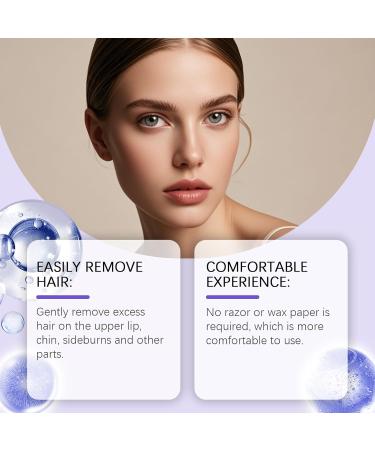 VKaoess Womens Facial Hair Removal Cream for Soft Skin Gentle hair removal cream for face and body painless bikini and gentle hair solution smooth skin for the most young skin types 3 pieces - Buy Online on GoSupps.com