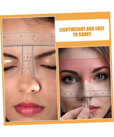 FOMIYES 100pcs Eyebrow Design Ruler Eyebrow Ruler Brow Template Drawing Tool Disposable Positioning Ruler - Buy Online on GoSupps.com