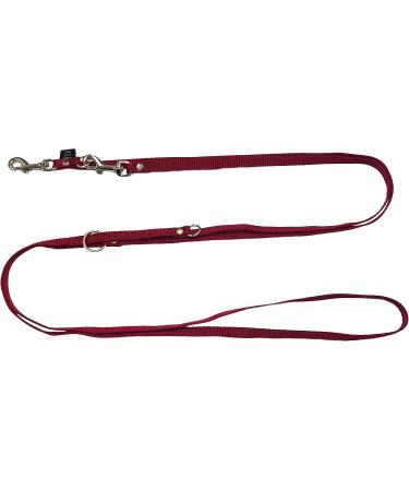 Elropet Adjustable Dog Leash for Small Dogs - 4m 4-Folded Linen Bordeaux - Durable & Stylish - Buy Online on GoSupps.com