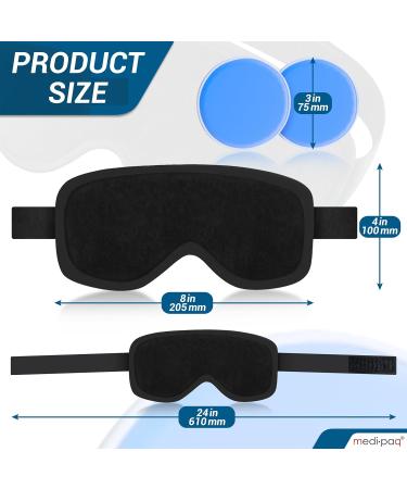 Medipaq Deluxe Magnetic Gel Eye Mask - Hot or Cold Relief for Swelling, Dark Circles, and Migraines - Cooling Eye Mask for Hayfever and Headache Relief - Buy Online on GoSupps.com