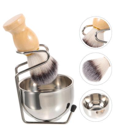 Lurrose Multi-Use Shave Brush Set | Men's Shaving Kit with Organizer | Beard & Hair Brush | Portable Wooden Brush - Buy Online on GoSupps.com