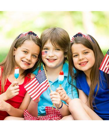 Outyua 4th of July Patriotic American Flag Knotted Headband Independence Day Red White and Blue Hairband USA Star Outfits Hair Accessories for Women Girls - Buy Online on GoSupps.com