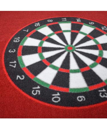Morimoe 300x66cm Red Dart Mat with Throw/Toe Lines - Premium Quality - Buy Online on GoSupps.com