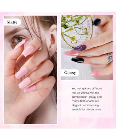 VANREESA 24 PCS Gel Nail Polish Pink Nude Purple Blue Gel Nail Polish Set Spring Summer Gel Polish Kit Soak Off U V Gel Nail Polish Set with Base Top Coat Nail Art Set Gifts for Women Brilliant Starry Sky - Buy Online on GoSupps.com
