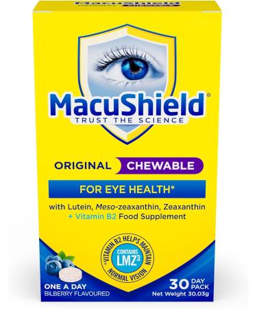 Macushield Original Chewable 30 Tablets - Eye Health Supplement - 30 g - Buy Online on GoSupps.com