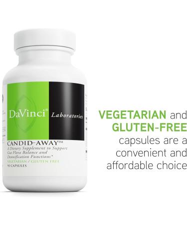 DAVINCI Labs Candid-Away - Digestive Gut Health Support, Immune System Support with Digestive Enzymes, Calcium, Magnesium & More* - 90 Vegetarian Capsules (30 Servings) - Buy Online on GoSupps.com