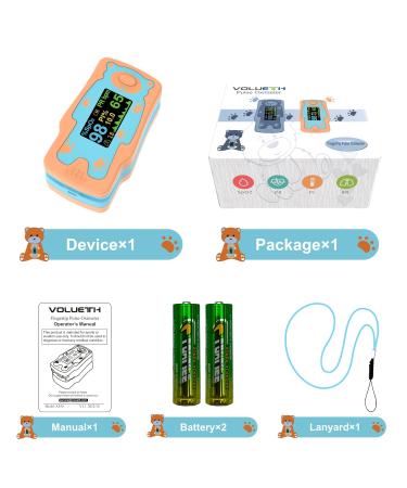 Pulse Oximeter for Kids - Blood Oxygen Saturation Monitor with OLED Screen HSA/FSA Eligible Includes 2 AAA Batteries - Buy Online on GoSupps.com