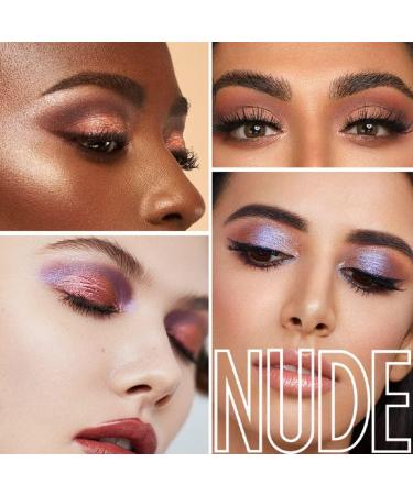 Allbestaye 9 Colors Eyeshadow Palette Glitter Metallic Nude Matte Smoky Eyes Makeup Waterproof - Buy Online on GoSupps.com