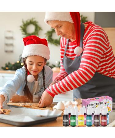 12 Color Food Grade Liquid Food Coloring Set for Cake Decorating - Edible Rainbow Dye for Icing, Fondant, Cookies - Includes Slime Coloring - Decorating Supplies Kit - 0.35 Fl. oz/Bottles - Buy Online on GoSupps.com