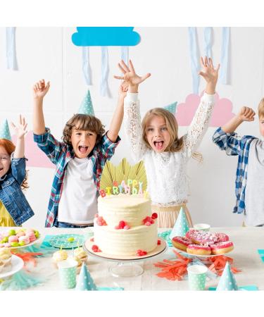 8 Pcs Paper Palm Fan Cake Toppers ICEBLUEOR Gold Palm Leaf Fan Cake Topper Palm Spear Leaf Cupcake Toppers Cake Insert Decoration for Cake Decorating DIY Craft - Buy Online on GoSupps.com
