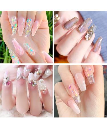 Kiiwah 100 Clear Artificial Fingernails Set | Tips Glue & Shaver | 10 Sizes for Women & Girls - Perfect Nail Art - Buy Online on GoSupps.com
