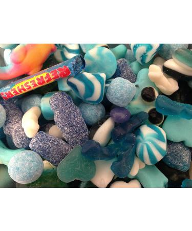 1kg - All Blue Sweets Mix - Fizzy - Jelly Sweets - Baby Shower - Gender Reveal - Pick and Mix