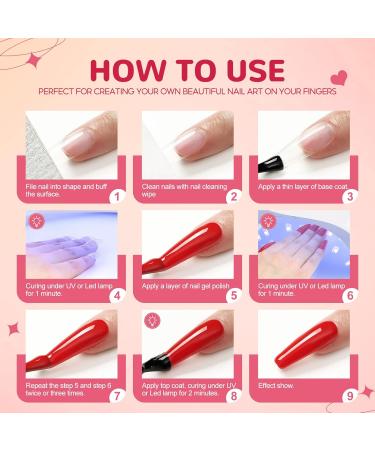 20pcs Gel Nail Polish Set Fall Colors Nude Red Brown Glitter Colorful Gel Polish Kit Popular Nail Art Colors U V Soak Off Gel polish Kit Gift for Women - Buy Online on GoSupps.com