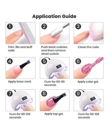 RARJSM Pink Gel Nail Polish - 7.5ml Reflective Glitter Neon Shimmer | Summer Candy Collection - Buy Online on GoSupps.com