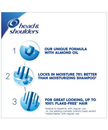 Head & Shoulders Dry Scalp Care 2-in-1 Dandruff Shampoo + Conditioner with Almond Oil - 8.45 oz | International Shipping Available - Buy Online on GoSupps.com