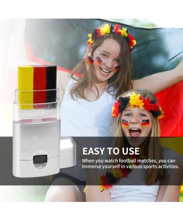 Flag Face Paint National Flag Face Paint | Yellow Red Black Stick Face Paint - Black Stick for Eyes Body Markers Paint Pencils - Buy Online on GoSupps.com