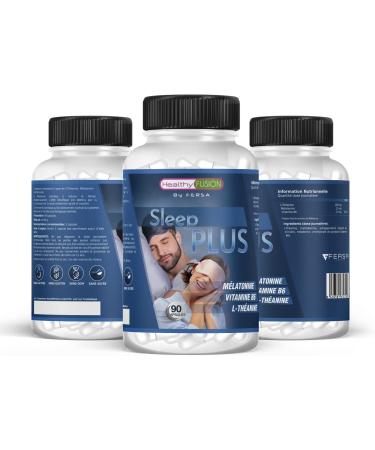 Healthy Fusion Melatonin 1.5mg | L-Theanine and Vitamin B6 | Eliminates Insomnia and Sleep Disorders | Prevents Night Awakening | Effective Effect in 30 Minutes | 90 Natural Capsules - Buy Online on GoSupps.com