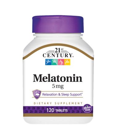 21st Century Melatonin 5 mg 120 Tablets - Buy Online on GoSupps.com