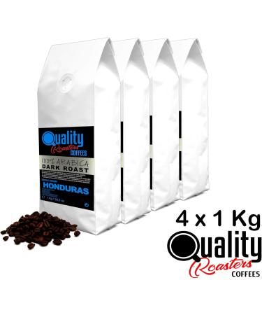 Quality Roasters Coffees. Natural Coffee Beans. Dark Roast. 100% Arabica. Single Origin Honduras. Hand Roasted. Dark Roast. (4 Kg) - Buy Online on GoSupps.com