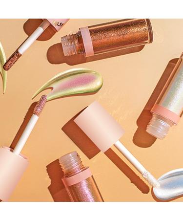 Liquid Chameleon Eyeshadow - Glitter Liquid Eyeshadow | 3x Multichrome Eyeshadows | Long Lasting Highly Pigment Glitter Eyeshadows Makeup For Halloween Party - Buy Online on GoSupps.com