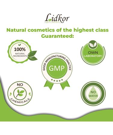  Lidkor Organic hair soap with nettle and mint - anti-dandruff and hair loss - solid shampoo - vegan shampoo - volume shampoo handmade as soap without palm oil 80 - Buy Online on GoSupps.com