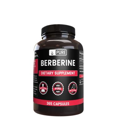 Pure Original Ingredients Berberine (365 Capsules) No Magnesium Or Rice Fillers, Always Pure, Lab Verified 365 Count (Pack of 1) - Buy Online on GoSupps.com