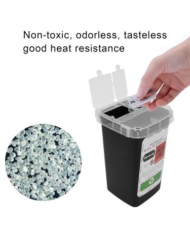 Sharps Container Disposal Blade Container Needle Disposal Containers Home Sharps Disposal Container with Lid Design for Home and Professional Salon Use (Black) - Buy Online on GoSupps.com