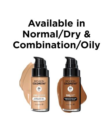 Revlon ColorStay Makeup SPF 20 1.0 oz - Pack of 2, Porcelain - Medium-Full Coverage, Natural Finish, Oil Free - Buy Online on GoSupps.com