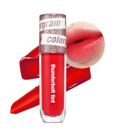 COLORGRAM Thunderbolt Tint Lacquer - True Beauty K-Drama Makeup  Glossy Long Lasting Moisturizing Lip Stain (0.2 fl.oz  08 Crush Tok) 08CrushTok